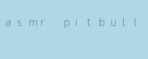 asmr pitbull